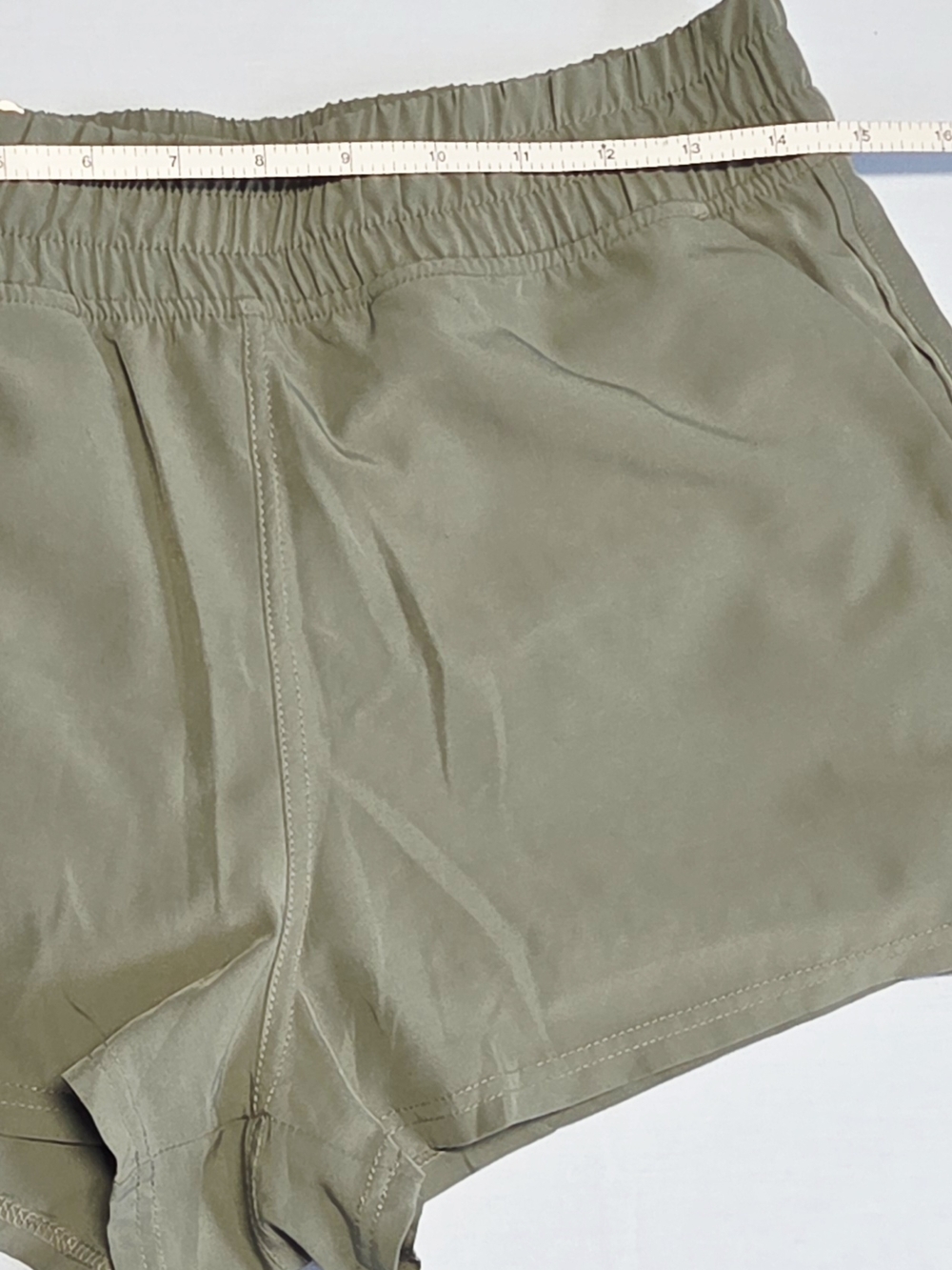 Olive Green Drawstring Shorts